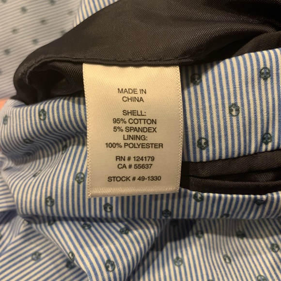 Johnston & Murphy Stretch Textured Knit Blazer - XL - Skull Design💀Lining - Picture 8 of 10